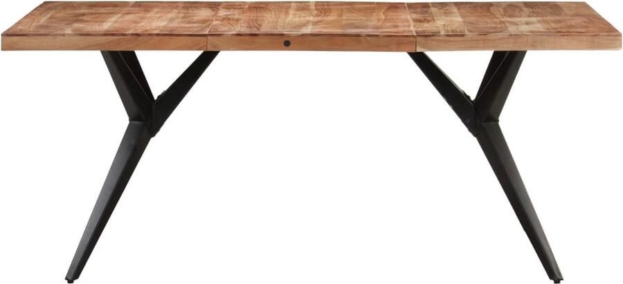 VidaXL -Eettafel-160x80x76-cm-massief-acaciahout - Foto 2