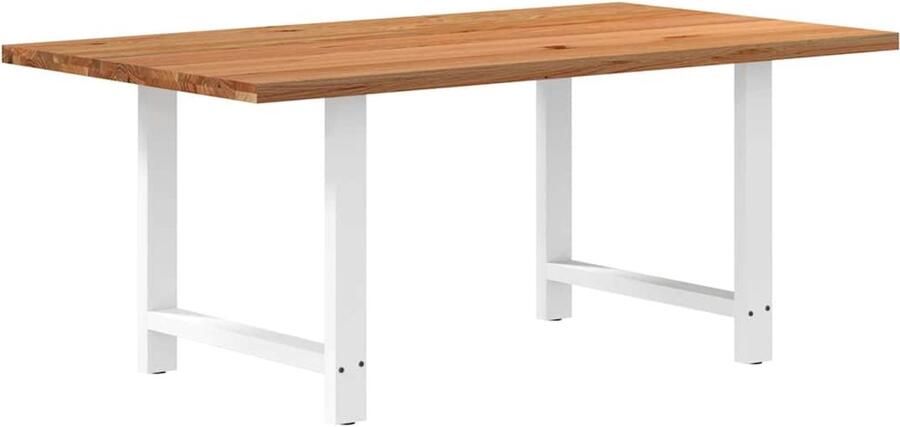 VidaXL Eettafel 180x100 cm Massief Eikenhout Eettafel Eettafels Eetkamertafel Keukentafel