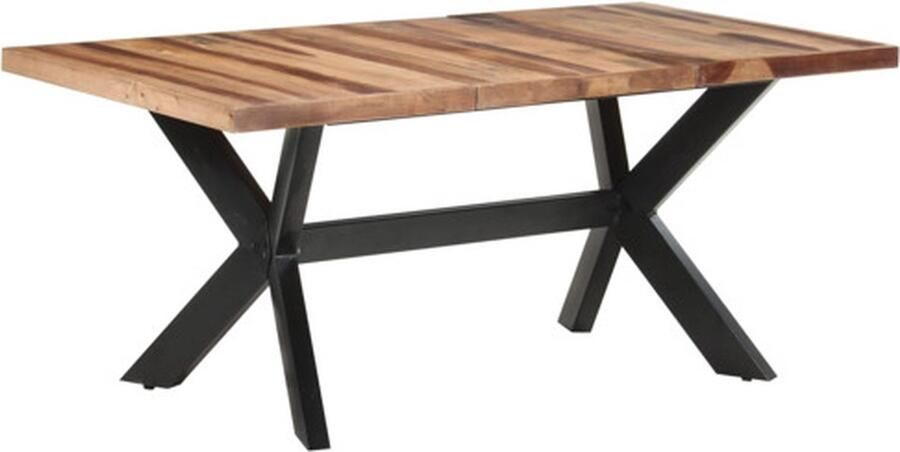 Vida XL vidaXL Eettafel 180x90x75 cm massief hout met honingkleurige afwerking-VXL-321548 - Foto 4
