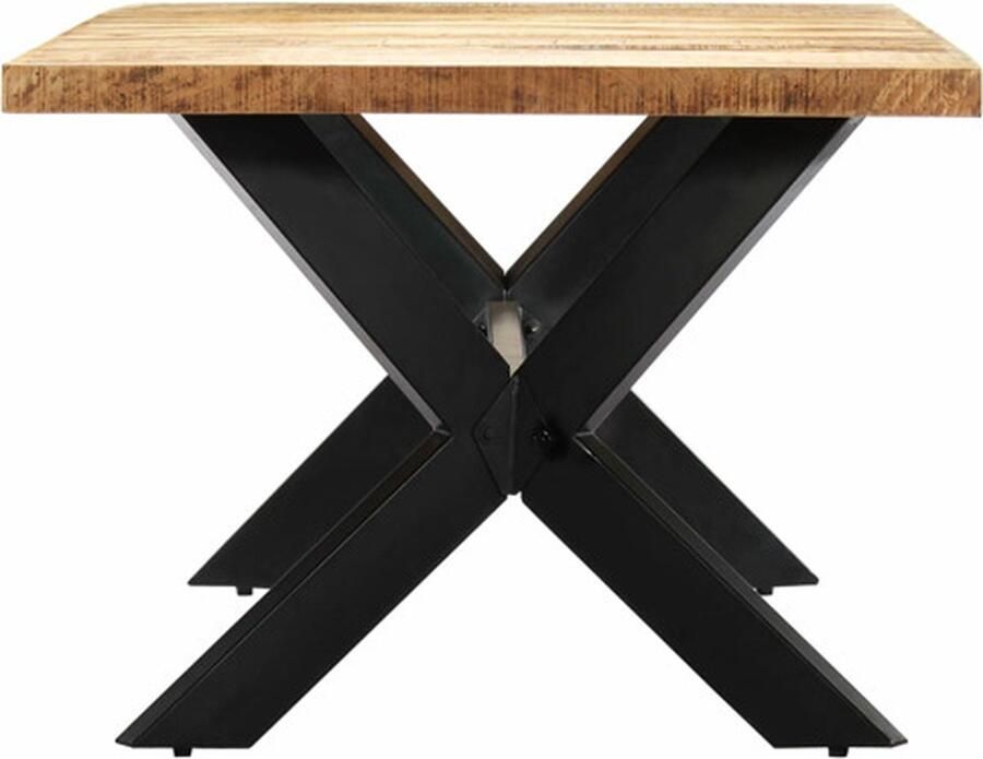 Vida XL vidaXL Eettafel 200x100x75 cm massief mangohout-VXL-247427