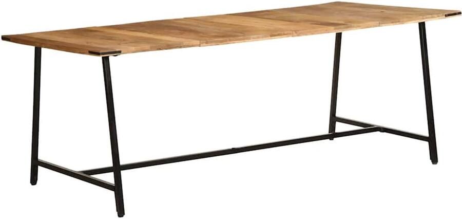 VidaXL Eettafel 200x100x75 cm massief mangohout