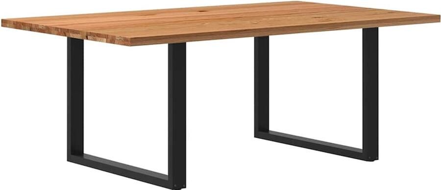 VidaXL Eettafel 200x120x74 cm Massief Eikenhout Eettafel Eettafels Eetkamertafel Keukentafel