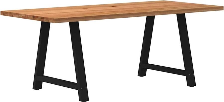 VidaXL Eettafel 200x90x74 cm Massief Eikenhout Eettafel Eettafels Eetkamertafel Keukentafel