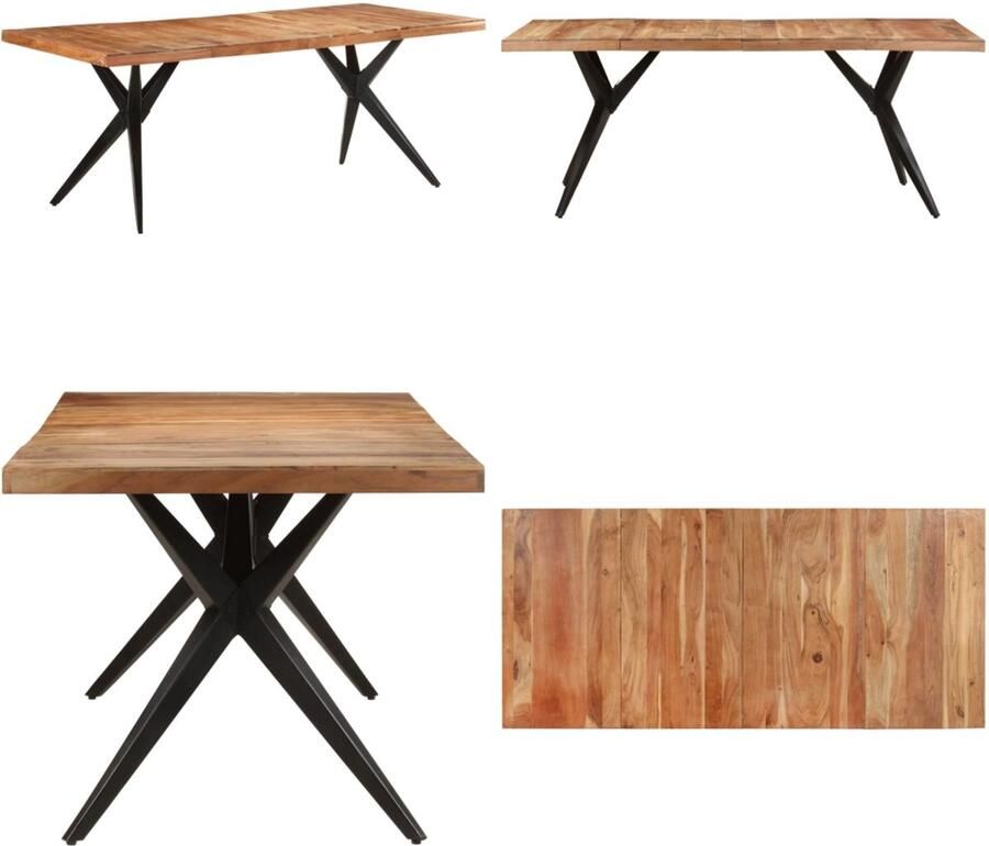 VidaXL Eettafel 200x90x76 cm massief acaciahout Eettafel Eettafels Eet Tafel Eet Tafels