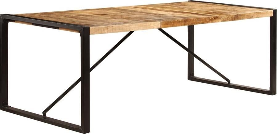 VidaXL -Eettafel-220x100x75-cm-massief-mangohout - Foto 2