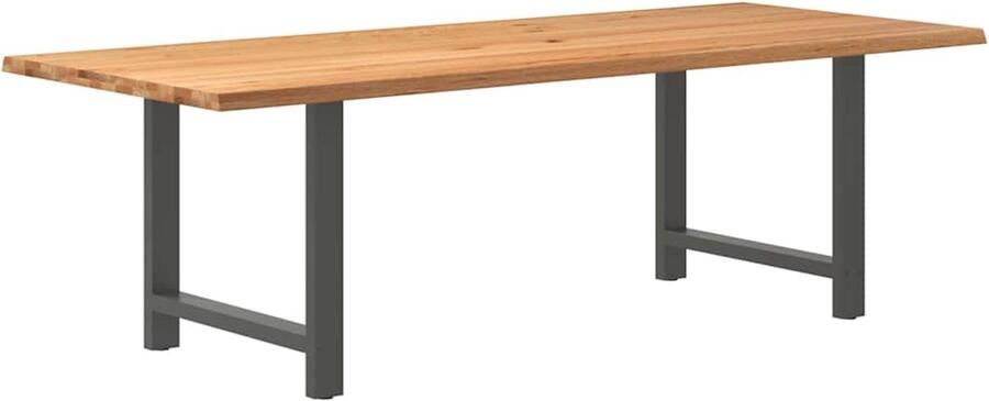 VidaXL Eettafel 240x100x74 cm massief eikenhout Eettafel Eettafels Eetkamertafel Keukentafel