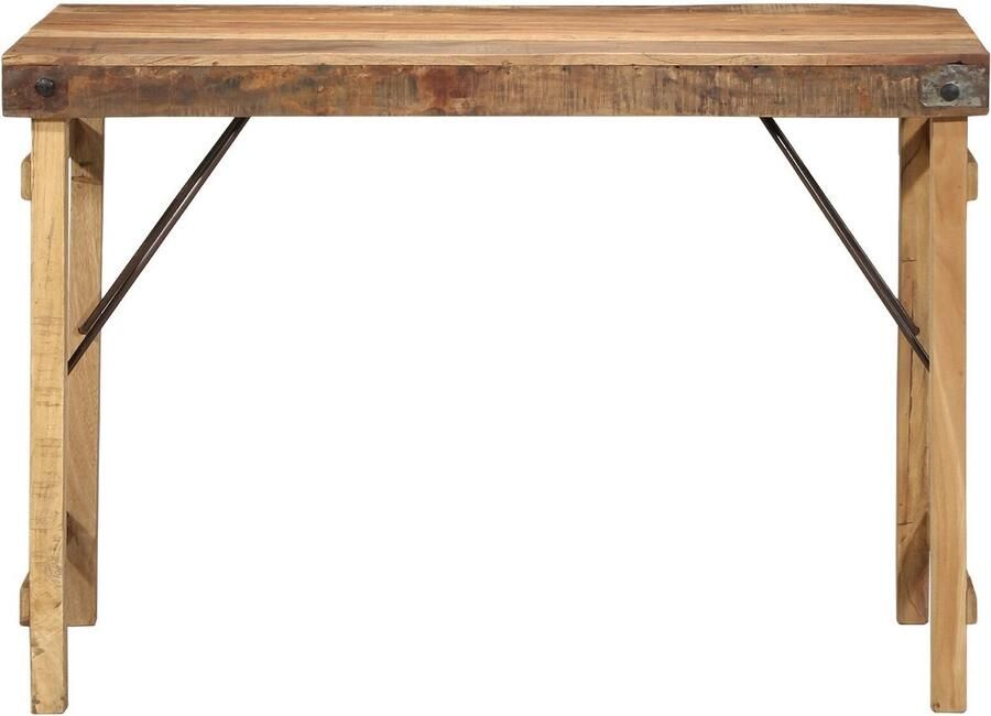 VidaXL Eettafel Bruin 110 x 55 x 76 cm massief gerecycled hout