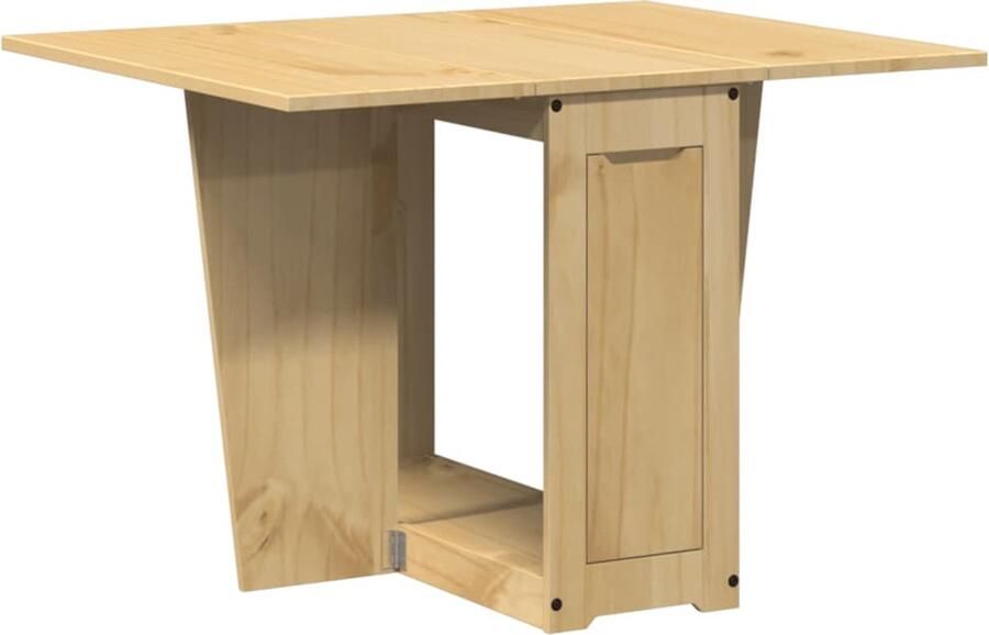 VidaXL Eettafel Corona Massief Grenenhout Inklapbaar Houten Eettafel Extensietabel Inklapbare Eettafel Multifunctionele Eettafel Salontafel Kleine Eettafel Ronde Eettafel Ovale Eettafel Dining Set Tuinset Terrasset