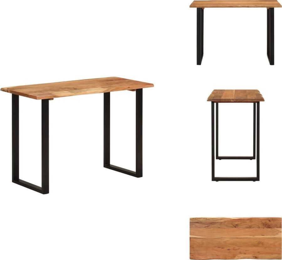 VidaXL Eettafel Eettafels Eetkamertafel Eetkamertafels Eettafel 110x50x76 cm massief acaciahout