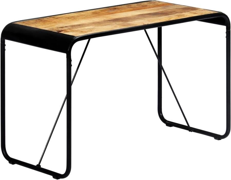 VidaXL Eettafel Eettafels Eetkamertafel Eetkamertafels Eettafel 118x60x76 cm massief ruw mangohout
