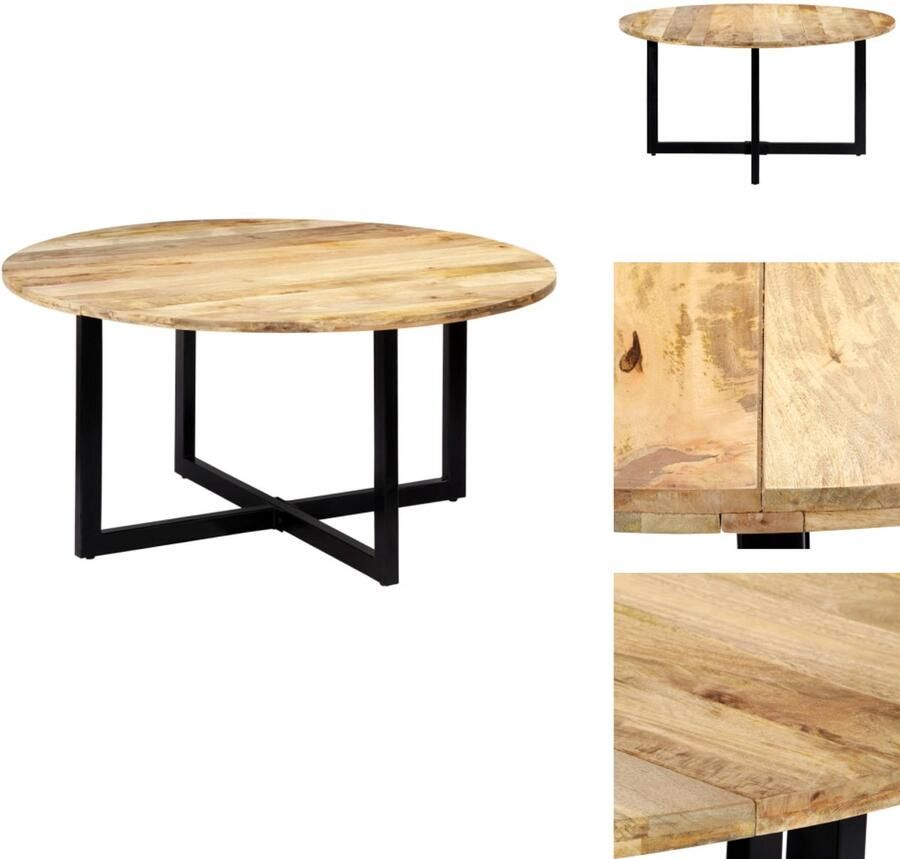 VidaXL Eettafel Eettafels Eetkamertafel Eetkamertafels Eettafel 150x73 cm massief mangohout