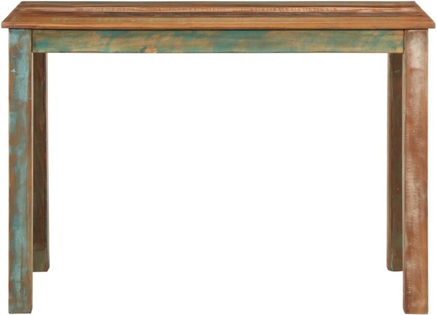 VidaXL The Living Store Eettafel 110x55x76 cm gerecycled massief mangohout Vintage Eettafel Massief Hout Eettafel Gerecyclede Meubels Industriële Eettafel Retro Eettafel