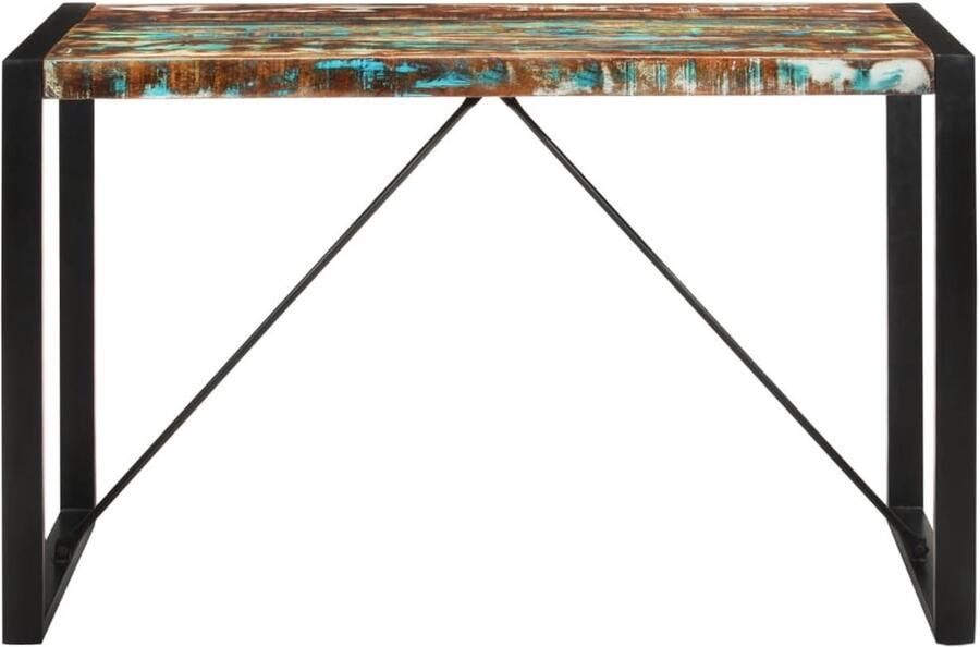 VidaXL Eettafel Eettafels Eetkamertafel Tafel Eettafel 120x55x76 cm massief gerecycled hout