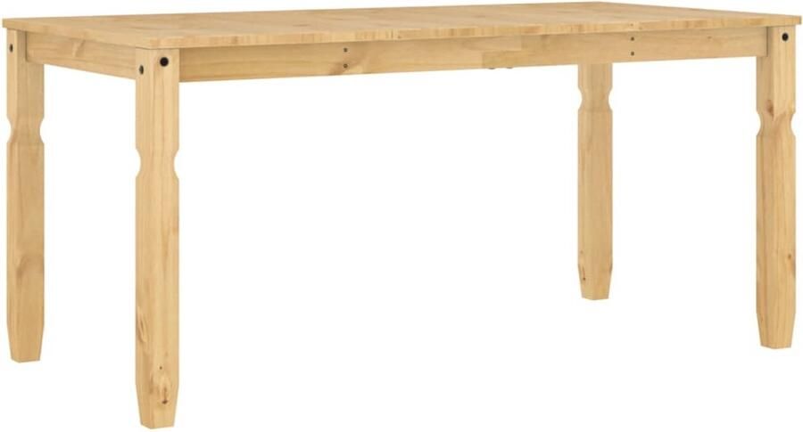 VidaXL Eettafel Corona 160x80x75 cm massief grenenhout Eettafel Eettafels Eetkamertafel Tafel