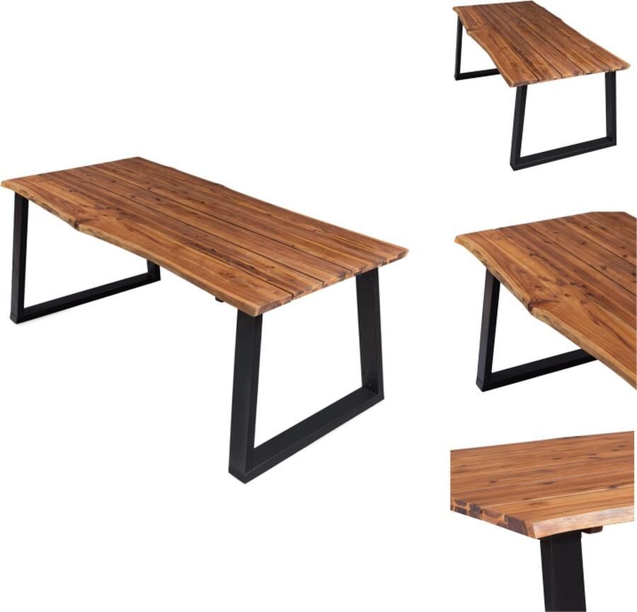 VidaXL Eettafel Eettafels Houten Eettafel Houten Eettafels Eettafel 170x90x75 cm massief acaciahout
