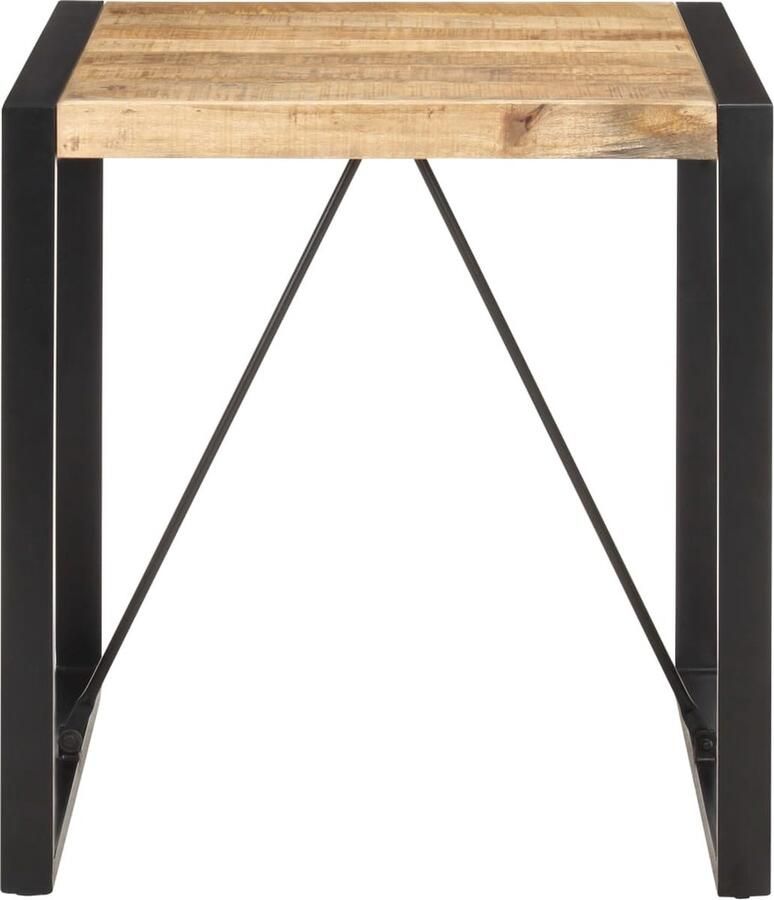 The Living Store Houten Eettafel IndustriÃle Stijl 70x70x75 cm Mangohouten Tafel Industriele Eettafel Mango Mangohouten Tafel Salontafel Bistrotafel - Foto 2