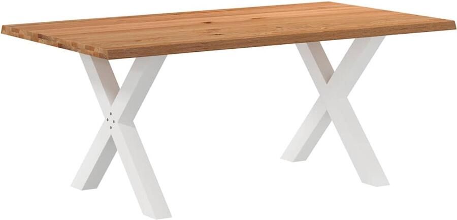 VidaXL Eettafel Massief Eikenhout 180x100 cm Eettafel Eettafels Eetkamertafel Keukentafel