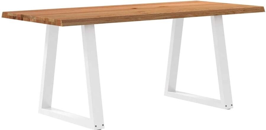 VidaXL Eettafel Massief Eikenhout 180x80cm Eettafel Eettafels Eetkamertafel Keukentafel