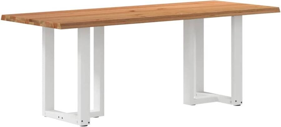 VidaXL Eettafel Massief Eikenhout Rechthoekig Eettafel Eettafels Eetkamertafel Keukentafel