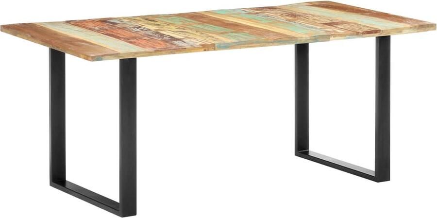 VidaXL Eettafel Massief Gerecycled Hout 180x90x76 cm Industriele Eettafel Hout Eettafel Multifunctioneel Meubilair Design Eettafel Landelijke Eettafel Salontafel Eetkamerstoel - Foto 2