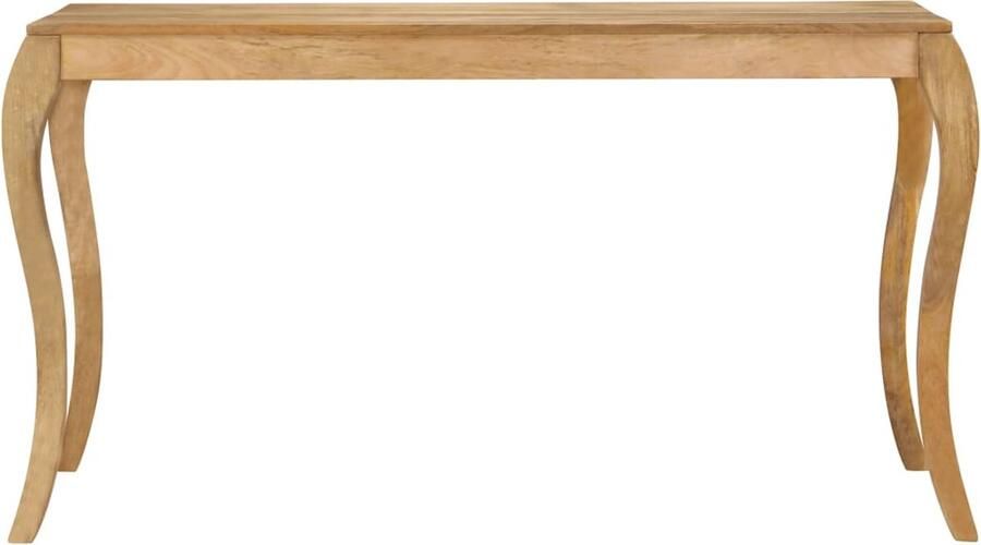 The Living Store Mangohouten Eettafel Vintage Charme 135 x 75 x 76 cm Massief Mangohout Whitewash Vintage Eettafel Mangohouten Eettafel Massief Houten Eettafel Witte Was Eettafel Retro Eettafel Salontafel Diningtable