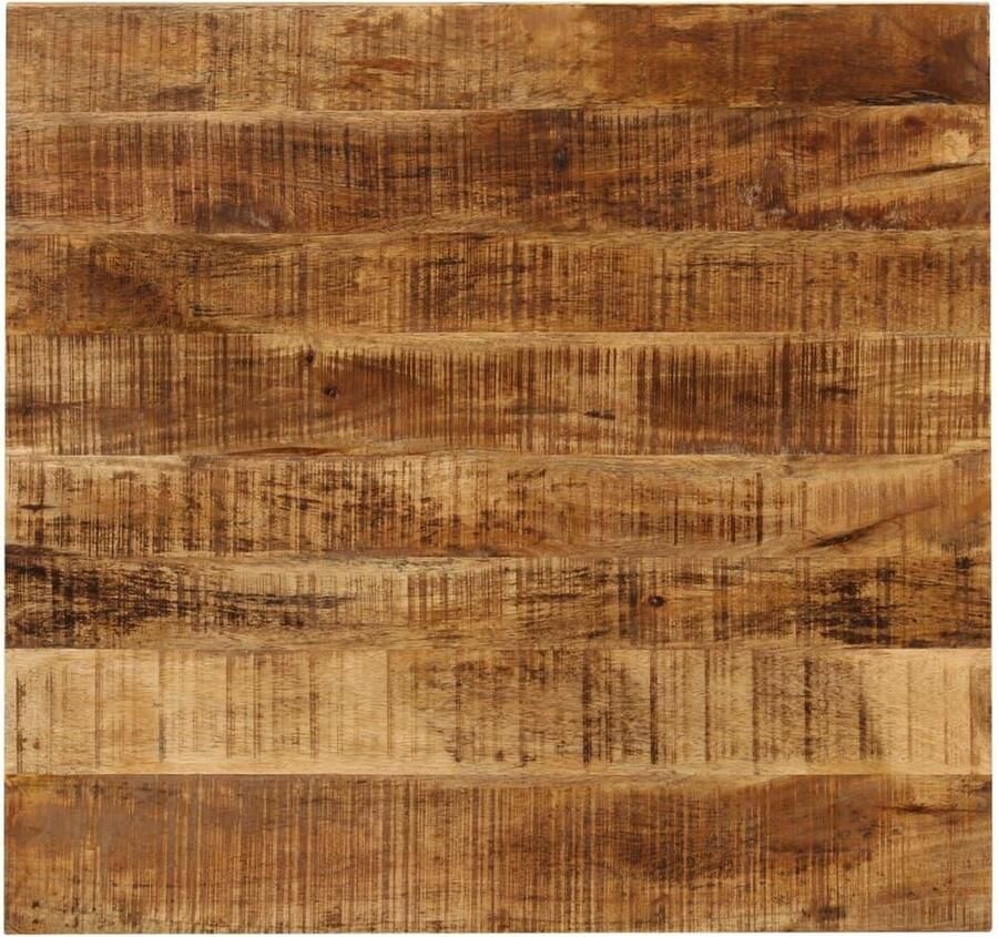 VidaXL Eettafel Massief Mangohout 82x80x76 cm Eetkamertafel Landelijke Stijl Mangohout Vintage Meubels Rustieke Tafel Salontafel Ontbijttafel Dinertafel Design Tafel Unieke Tafel Handgemaakt - Foto 2