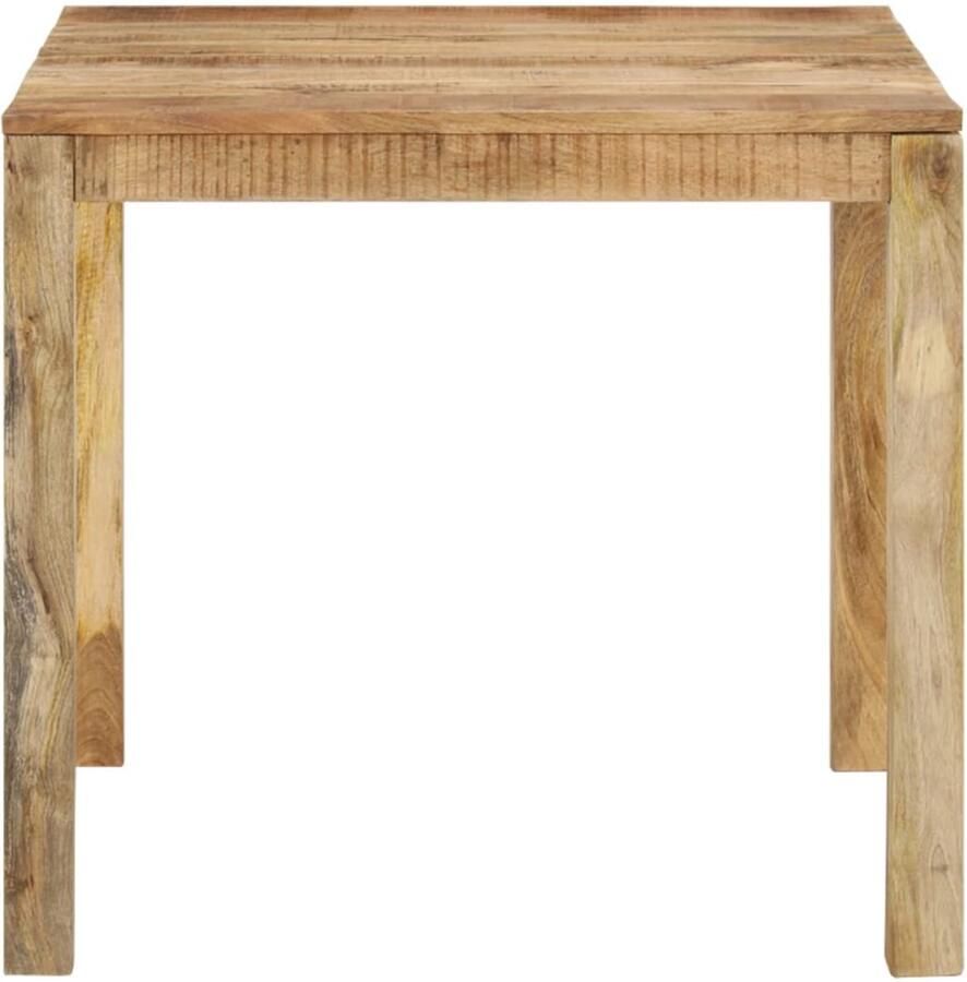 VidaXL Eettafel Massief Mangohout 82x80x76 cm Eetkamertafel Landelijke Stijl Mangohout Vintage Meubels Rustieke Tafel Salontafel Ontbijttafel Dinertafel Design Tafel Unieke Tafel Handgemaakt