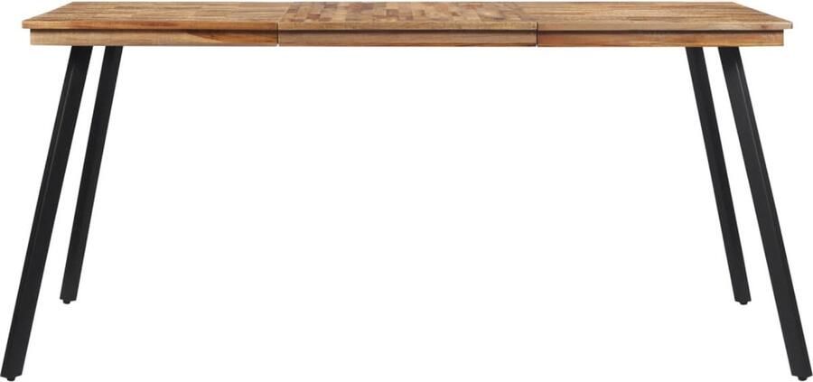 VidaXL Eettafel massief teakhout 169x99x76 cm Eettafel Eettafels Eetkamertafel Tafel
