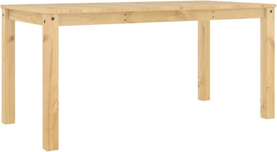 The Living Store Eettafel Panama 160x80x75 cm massief grenenhout Houten Eettafel Eethoek Eetkamertafel Salontafel Granenhout - Foto 2