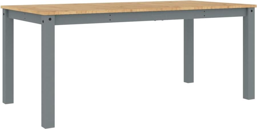 VidaXL Eettafel Panama 180x90x75 cm Massief Grenenhout Eetkamertafel Salontafel Houten Tafel Granenhouten Tafel Grijze Tafel Design Tafel Minimalistische Tafel