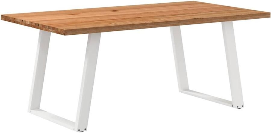 VidaXL Eettafel 180x100x74 cm Massief Eikenhout Eettafel Eettafels Eetkamertafel Keukentafel - Foto 2