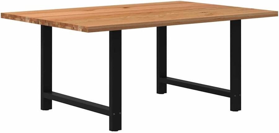 VidaXL Eettafel 180x120x74 cm Massief Eikenhout Eettafel Eettafels Eetkamertafel Keukentafel - Foto 2