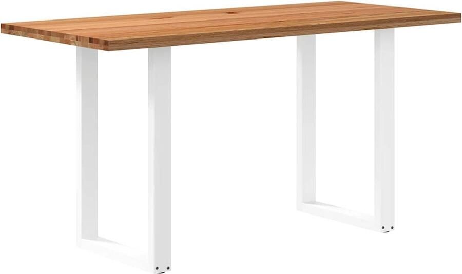 VidaXL Bartafel rechthoekig 180x80x92 cm massief eikenhout lichtbruin - Foto 8