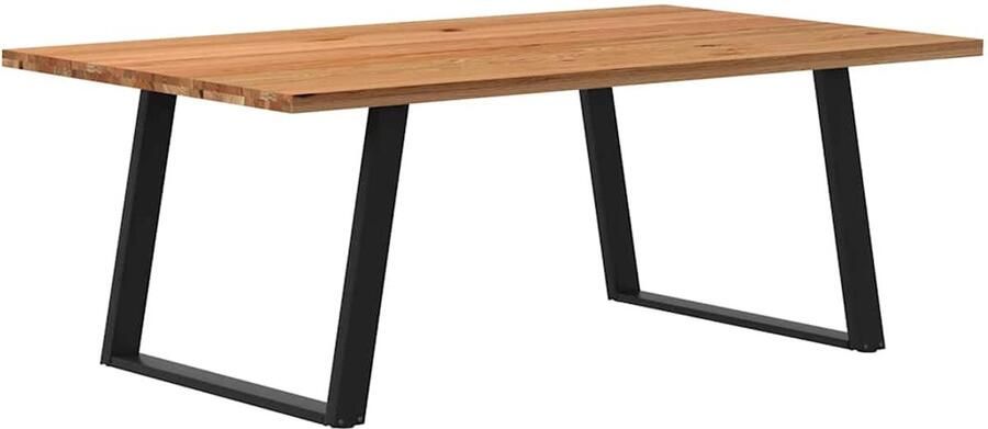 VidaXL Eettafel 200x120x74 cm Massief Eikenhout Eettafel Eettafels Eetkamertafel Keukentafel - Foto 2