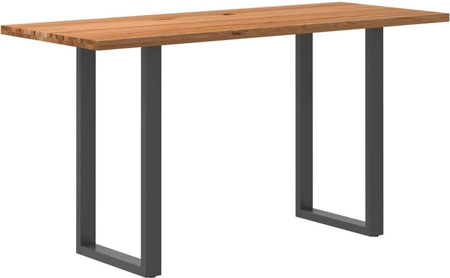 VidaXL Bartafel rechthoekig 200x80x102 cm massief eikenhout lichtbruin