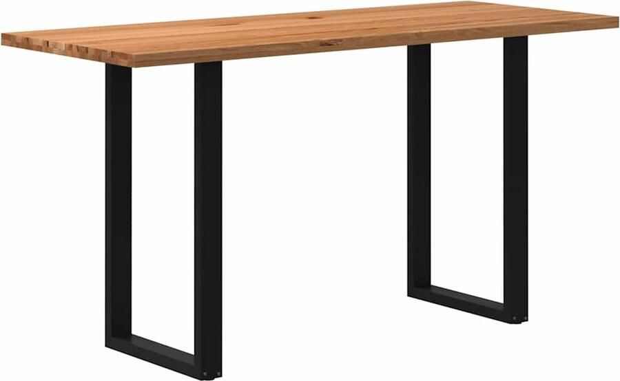 VidaXL Bartafel rechthoekig 200x80x102 cm massief eikenhout lichtbruin - Foto 7