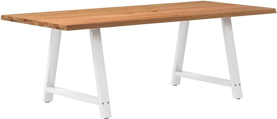 VidaXL Eettafel Rechthoekig 220x100x74cm Eikenhout Eettafel Eettafels Eetkamertafel Keukentafel