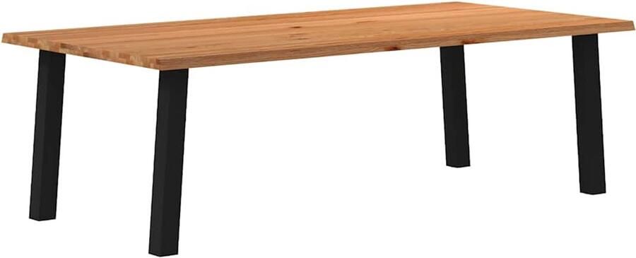 VidaXL Eettafel 240x120x74 cm Massief eikenhout Eettafel Houten Eettafel Eikentafel Grote Eettafel Salontafel Diningtable Eetkamerset
