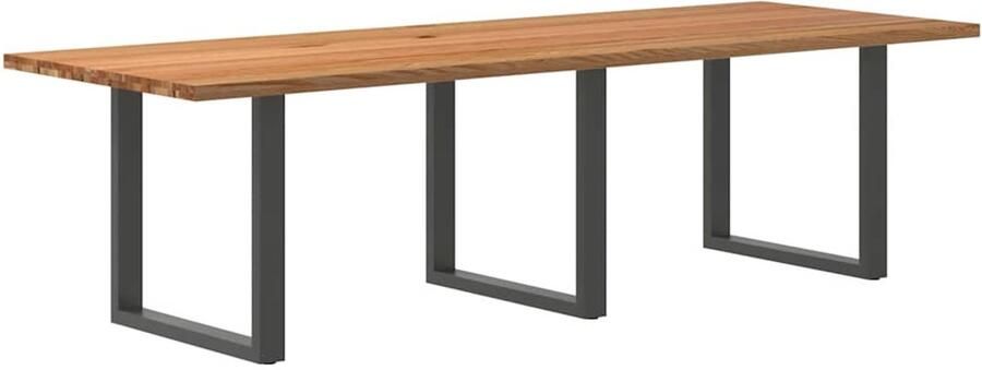 VidaXL Eettafel Rechthoekig 280x100x74 cm Eikenhout Eettafel Eettafels Eetkamertafel Keukentafel - Foto 2