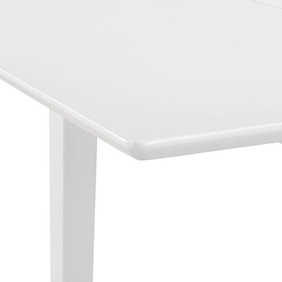 VidaXL Eettafel Verlengbaar 80-120x80x74 cm Wit Eettafel Verlengbare Tafel Houten Tafel Witte Tafel Scandinavische Tafel Basic Tafel - Foto 2