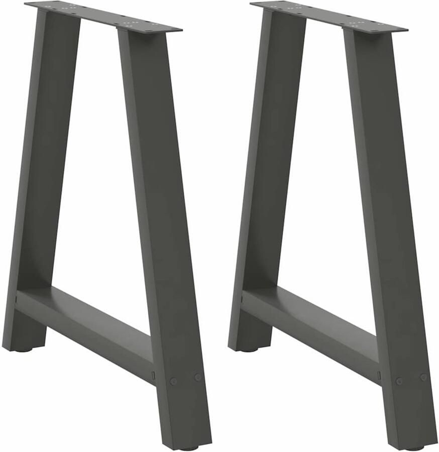 VidaXL Salontafelpoten A-vormig 80x73 cm Staal Salontafelpoten Salontafels Tafelpoten A-vormig Metalen Tafelpoten