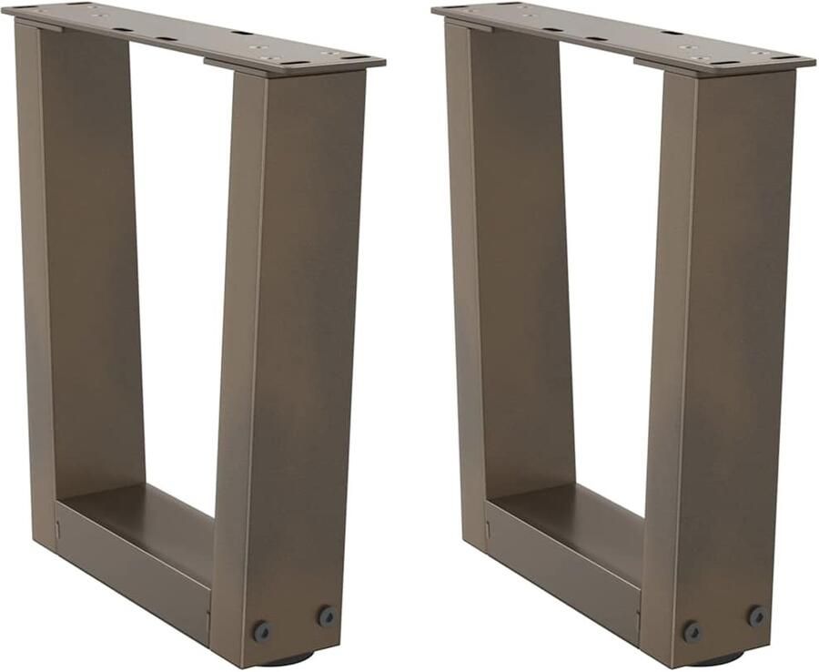 VidaXL Eettafelpoten 2 st V-vormig staal Eettafelpoten Tafelpoten V-vormige Poten Metalen Poten Eettafel Accessoires