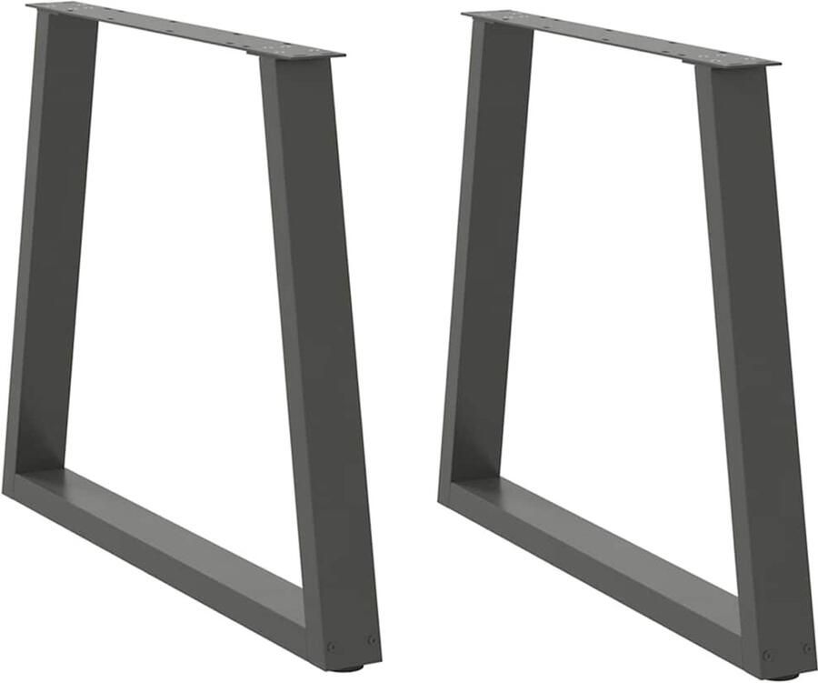 VidaXL Eettafelpoten Staal Verstelbaar Antraciet Eetkamerstoel Eetkamertafel Salontafels Metalen Tafellaar Industrieel Design