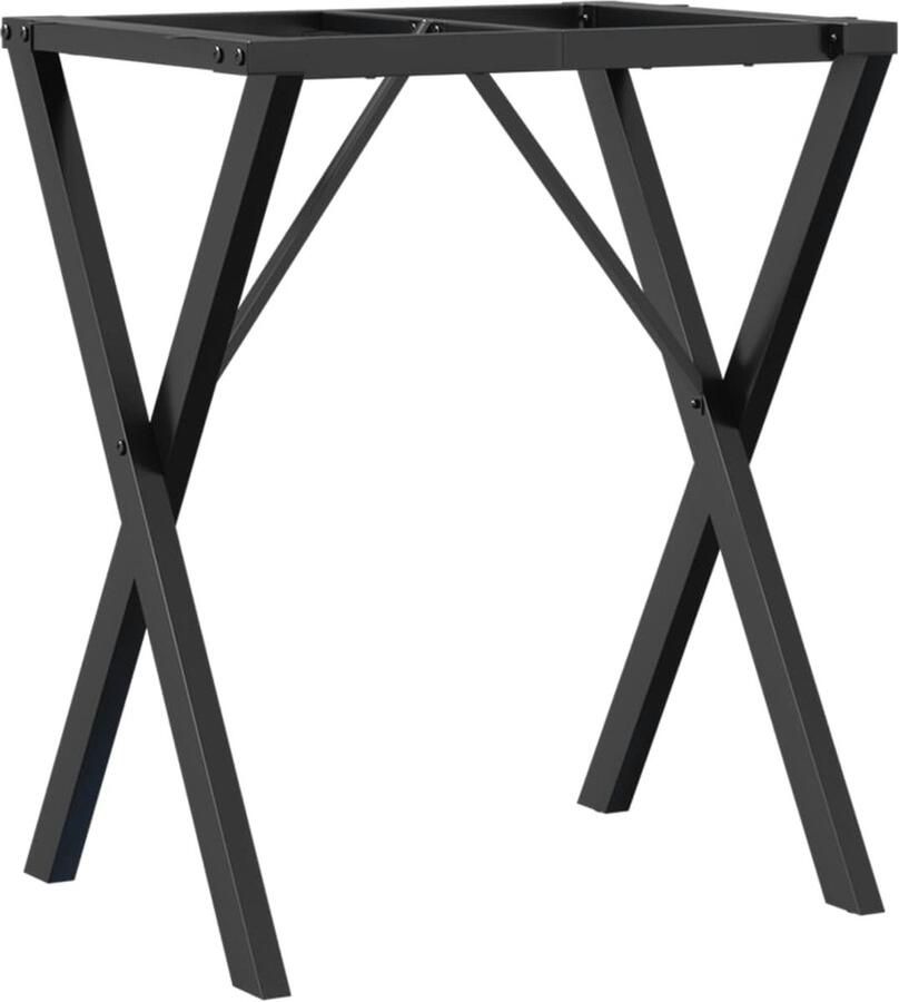 VidaXL Eettafelpoten X-frame gietijzer zwart Eettafel Poten Tafelpoten Gietijzeren Poten Industriële Tafelpoten Vintage Tafelpoten