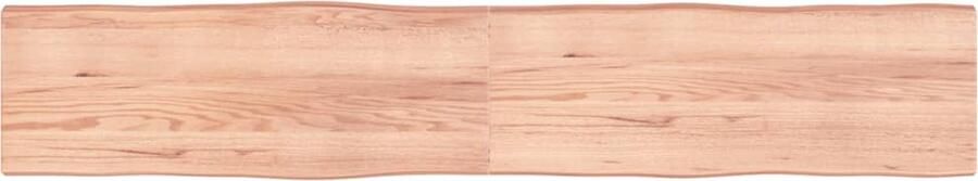 VidaXL Tafelblad Natuurlijke Rand Eikenhout 220x40 cm Houten Tafelblad Eikenhout Tafelblad Vervangen Salontafel Eetkamertafel Design Tafelblad Vintage Tafelblad Industrieel Tafelblad - Foto 2