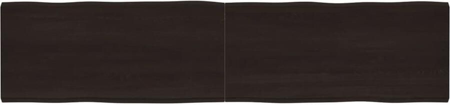 VidaXL eikenhouten tafelblad Donkerbruin 220x50 cm Tafelblad Eiken Eikenhouten Tafelblad Massief Eiken Tafelblad Vintage Tafelblad Industrieel Tafelblad Salontafel Eetkamertafel