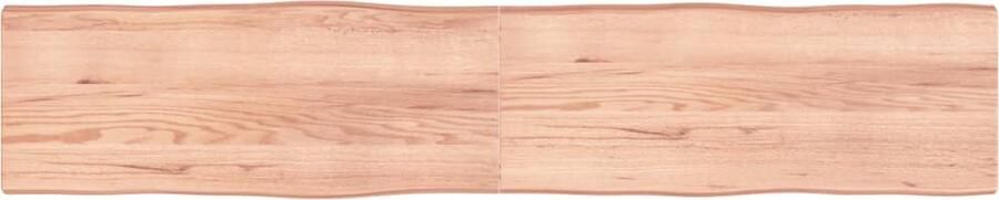 VidaXL Tafelblad Eikenhout 200x40 cm Lichtbruin Tafelblad Eikenhout Eikenhouten Tafelblad Massief Eikenhout Vintage Tafelblad Landelijk Tafelblad Natuurlijkt Tafelblad Vervangen Salontafel Eetkamertafel - Foto 2