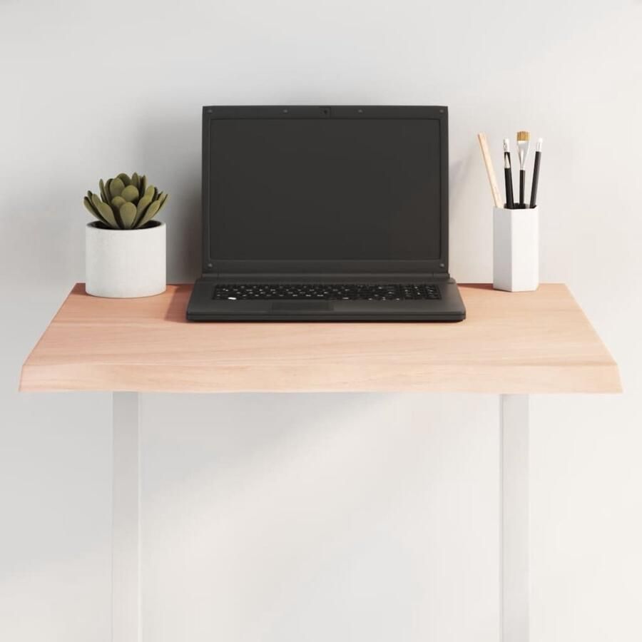 The Living Store Massief eikenhouten tafelblad 60 x 40 x 2 cm onbehandeld Tafelblad Eikenhouten Tafelblad Massief Eikenhouten Tafelblad Vintage Tafelblad Landelijke Tafelblad