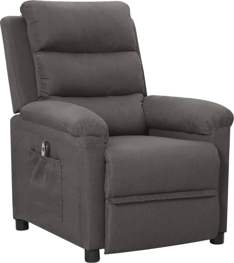 VidaXL Elektrische Fauteuil Donkergrijs Elektrische Fauteuil Loungestoel Fauteuils Grijs Ergonomische Stoelen Lounge Meubels Design Stoelen Leesfauteuil Relaxstoel - Foto 2