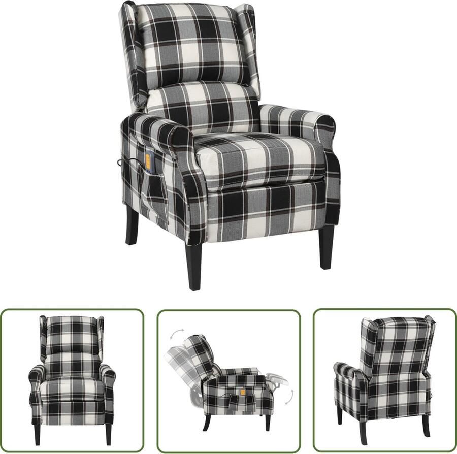 The Living Store Massagestoel Elektrisch Meerkleurig 71 x 90.5 x 101.5 cm Massage en verwarming 6-punts trillingsmassage Zijvak Montage vereist Massagestoel Elektrische Massagestoel Relaxstoel Lounge Stoel Comfortstoelen - Foto 3